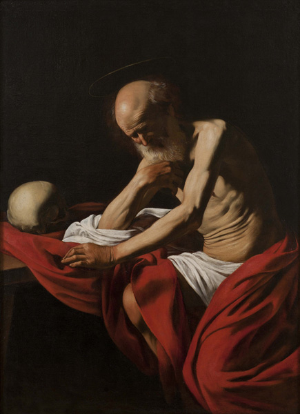 Michelangelo Merisi da Caravaggio (1571-1610)
San Jerónimo penitente (1605)